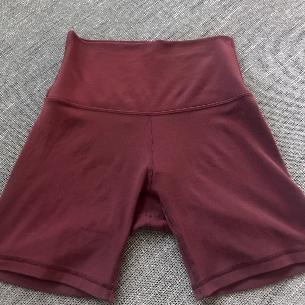 Lululemon align shorts yoga lift active wear leisure gym fit 6 inch red merlot